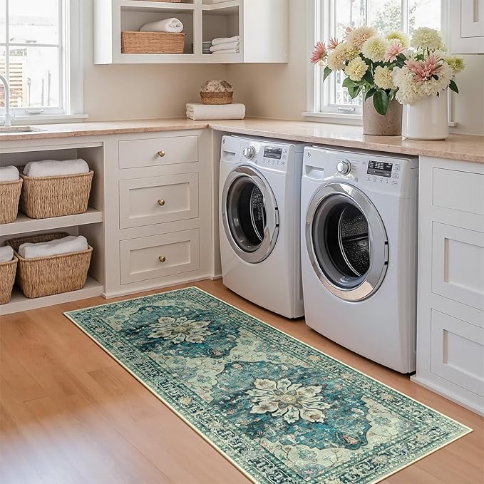 Area Rugs 2'x6' Runner Rug Non Slip Washable - Image 2