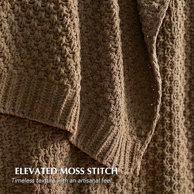 EVERGRACEHOME Chunky Chenille Knit Throw Blanket - Image 2