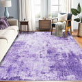 Washable Area Rugs 7'x9' Non-Slip Modern Abstract Soft by RELEANY