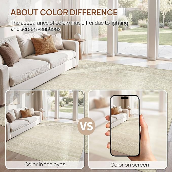 UERMEI 6x9 Washable Area Rug - Image 6