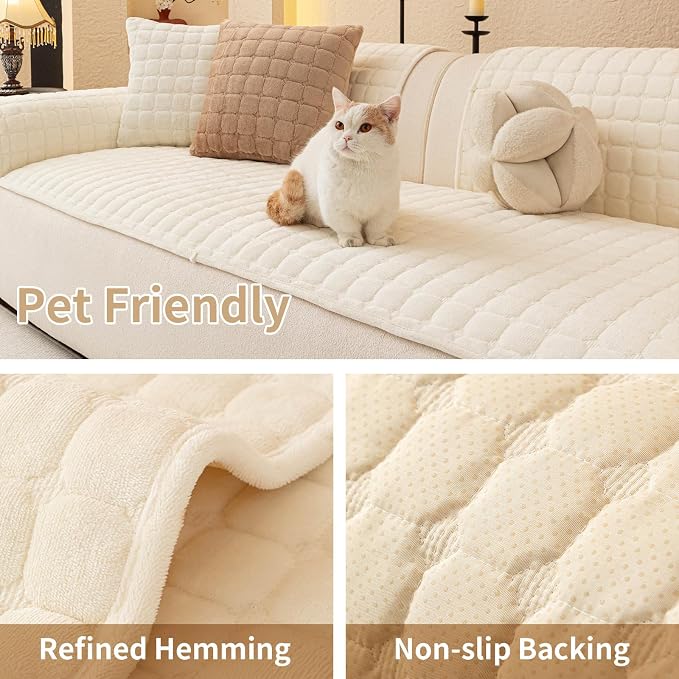 Velvet Couch Covers for Dogs, Dog Sectional Couch Covers, Pet Couchs Cover for - Image 3