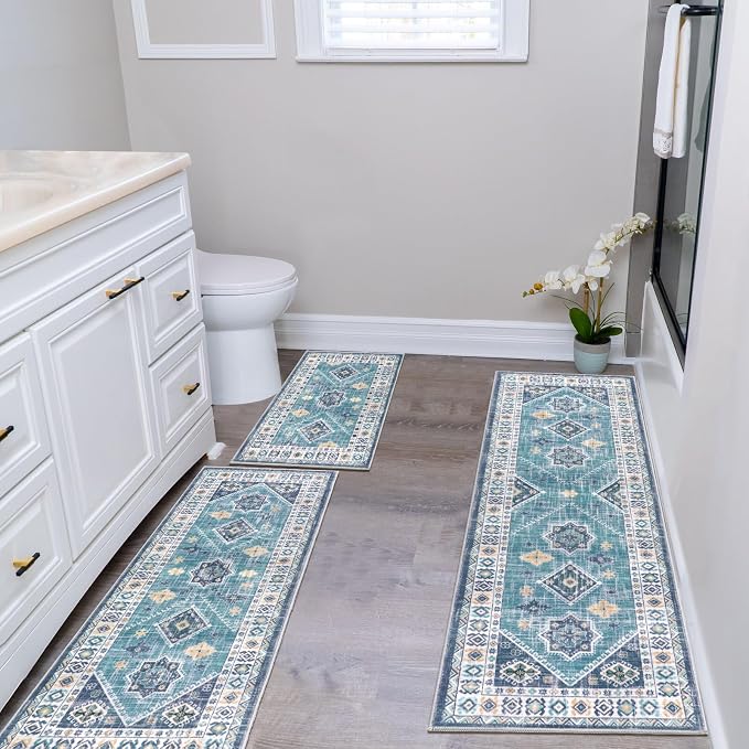 HEBE Boho Kitchen Rug Sets 3 Piece - Image 7
