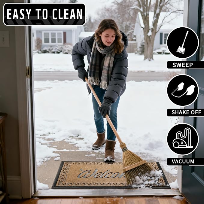 Yimobra Welcome Mat, Heavy Duty Sturdy Door Mats - Image 6