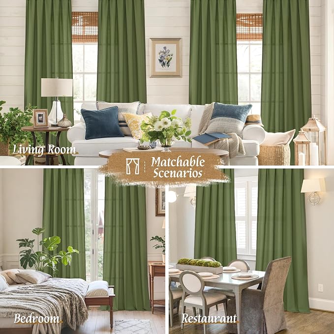 LAMIT Linen Blended Curtains 84 inch - Image 6