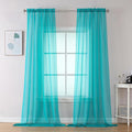 OVZME 2 Panels Sheer Window Curtain Panels 96" Length by OVZME