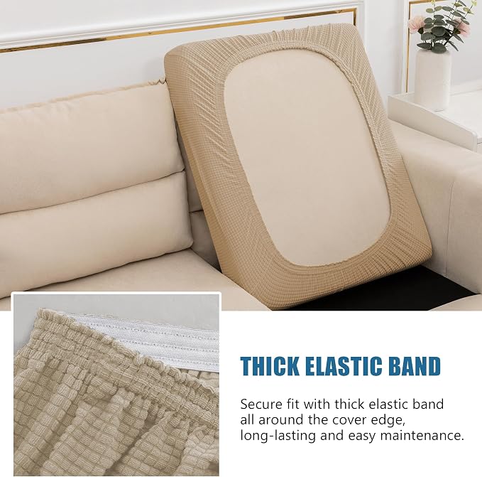 Water Repellent Sofa Cushion Covers, Stretch Sofa Seat Covers, Furniture - Image 4