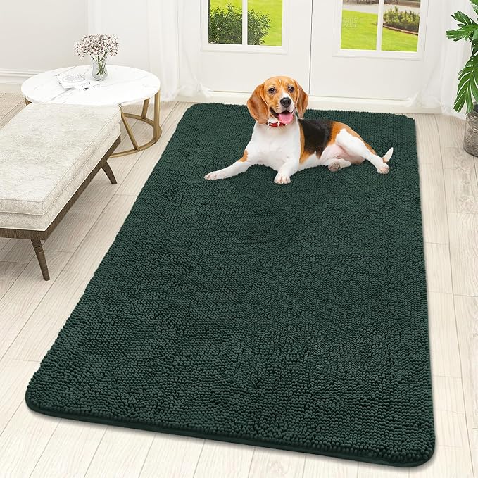 OLANLY Dog Door Mat for Muddy Paws 59x32, Absorbs Moisture and Dirt, Absorbent by OLANLY