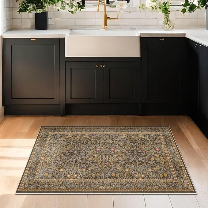 Brown Washable Entry Rug - Image 3