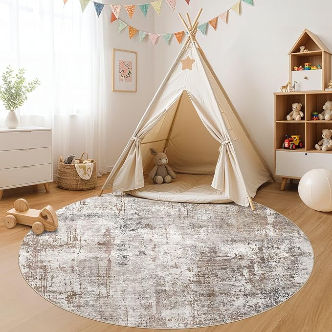UERMEI 6ft Round Area Rug Living Room Rugs - Image 6