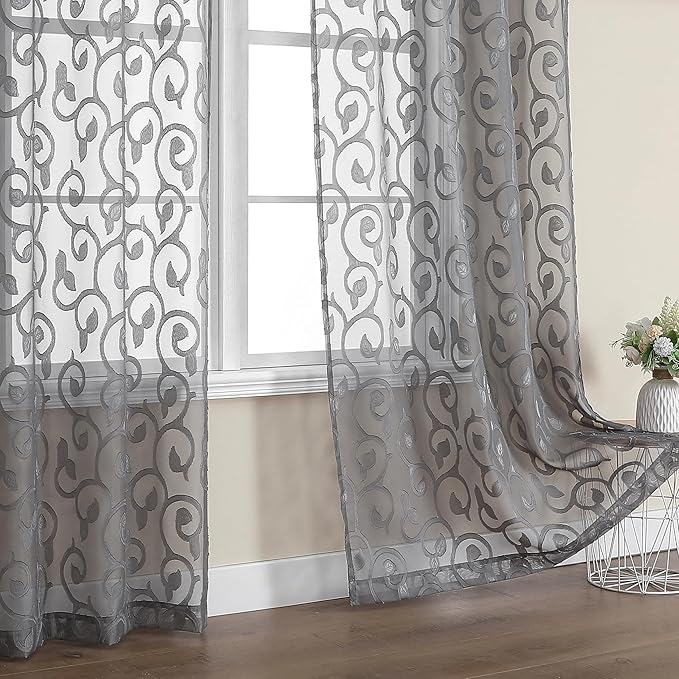 OWENIE Furman Sheer Curtains 84 inches Long by OWENIE