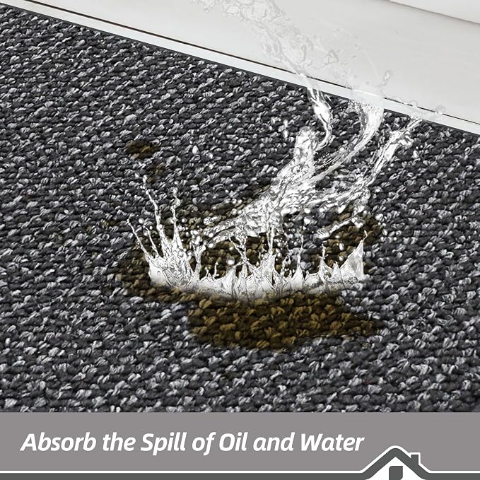 BEQHAUSE Kitchen Rugs and Mats 2PCS, Non-Slip Kitchen Mats - Image 3