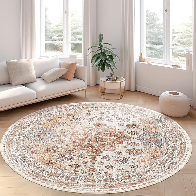 zesthome Washable Round Area Rugs by Zesthome