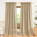 NICETOWN Linen Brown Curtains & Drapes Privacy by NICETOWN
