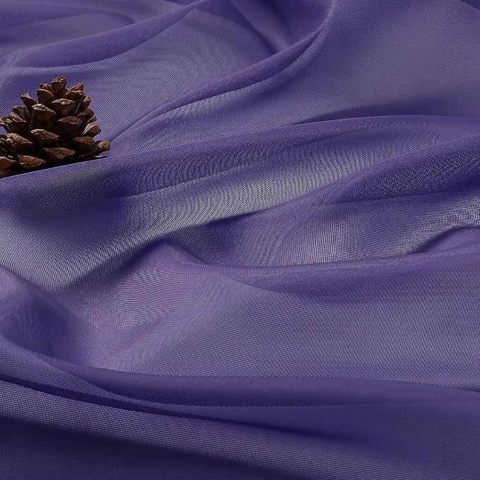 Purple Bedroom Curtains 2 Panel Sets 96 Inch Length, 59 Inch Extra Wide Light - Image 5