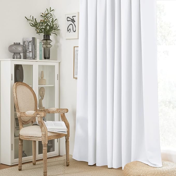 RYB HOME 2 Panels Doorway Curtains, Thermal Insulated Privacy Rod Pocket Easy - Image 5