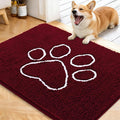 OLANLY Dog Door Mat for Muddy Paws 40x32, Paw Print Design, Absorbs Moisture by OLANLY