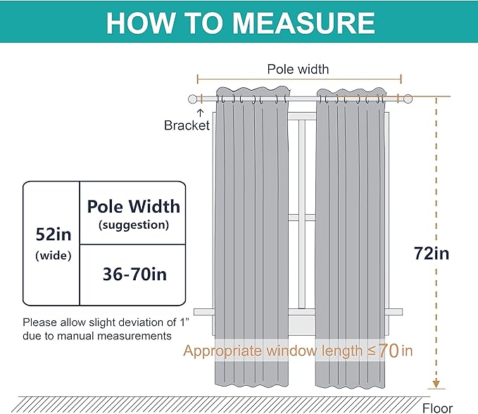 NICETOWN 100% Blackout Window Curtain Panels, Full Light Blocking Drapes - Image 7
