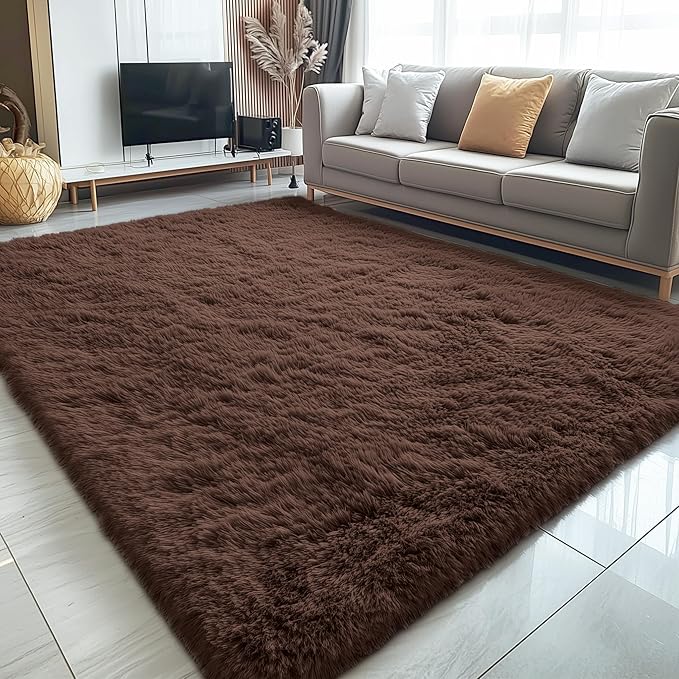 OLANLY 5x6 Area Rugs for Living Room Bedroom, Machine Washable Soft Fluffy - Image 3