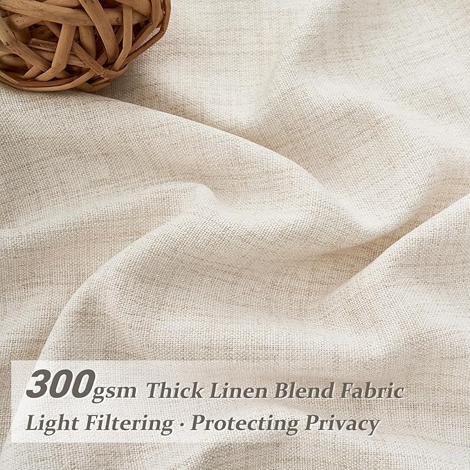 Custom 60 Inch Wide Birch Light Filtering Curtains - Image 3