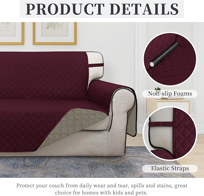 ISSUNTEX Double Protection 100% Waterproof Loveseat Sofa Covers - Image 5
