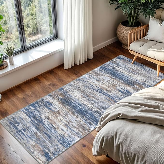 KOZYFLY Kitchen Runner Rug for Hallway Non-Slip Modern Abstract Runner Rug 2x5 - Image 7