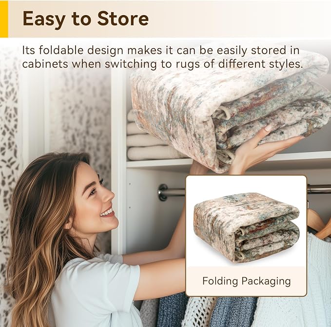 Washable Area Rugs Square 6ft Non-Slip Modern Abstract Soft - Image 6