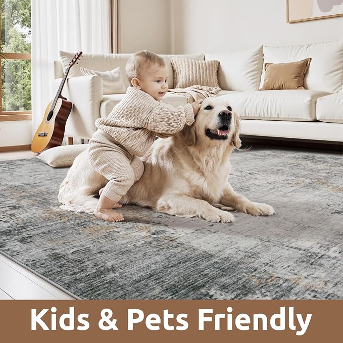 AMOAMI 2 x 8 Hallway Runner Rug Non Slip Super Soft Long Runner Rugs Machine - Image 5