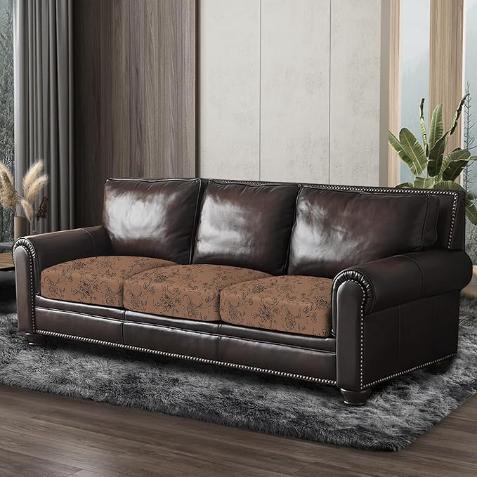 Leather Look Couch Cushion Covers Sofa Seat Slipcovers Sets Couches Furniture - Image 8