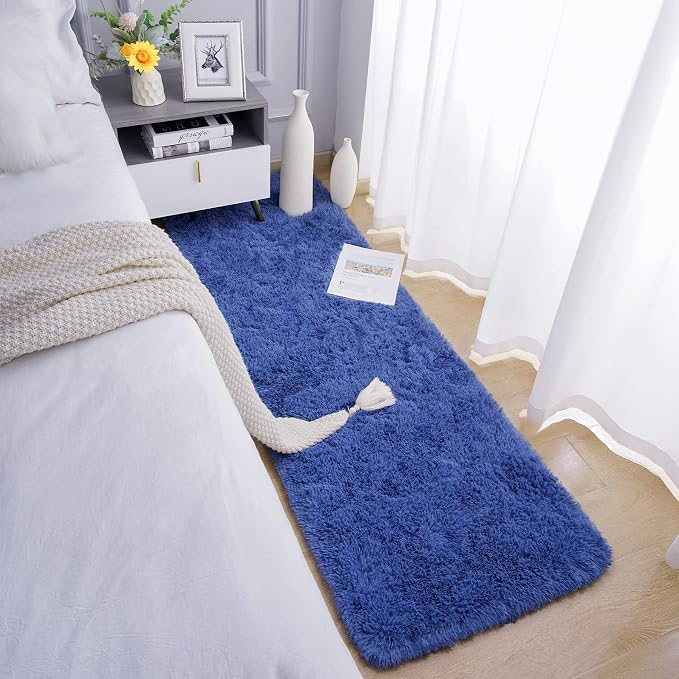 Chicrug Soft Runner Rug for Bedroom Living Room Plush Fluffy Rugs 2x6 Feet - Image 3