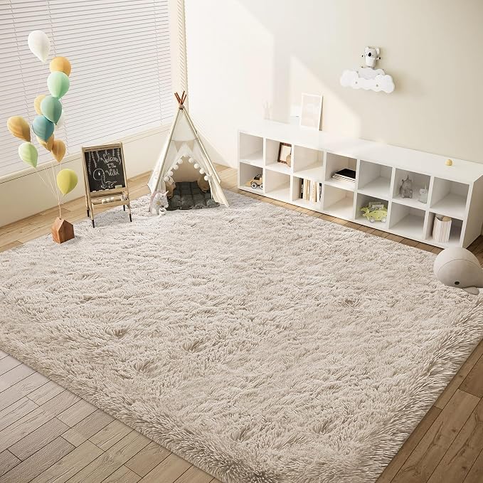 8x10 Area Rugs for Living Room: Fluffy Shag Soft Washable Rug Large Fuzzy Plush - Image 5