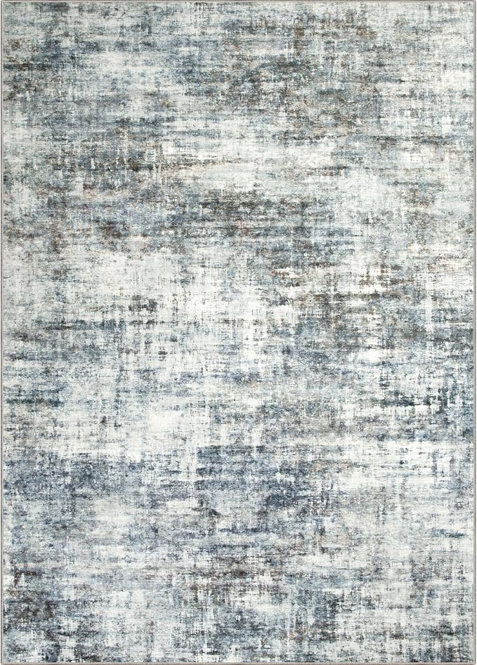 5x7 Area Rugs Washable Rug: Modern Abstract Living Room Rug Soft Anti-Skid Thin - Image 8