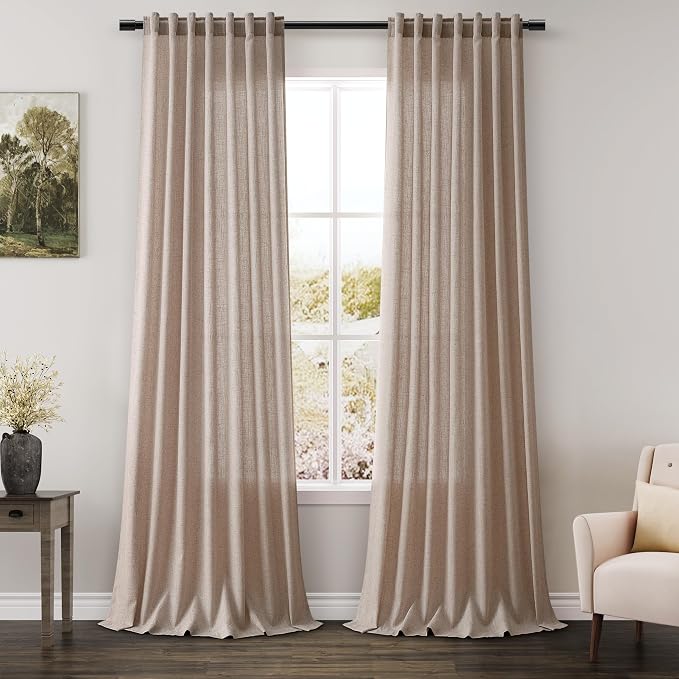Extra Long Curtains 2 Panels 102 Inches Long by Nanspring