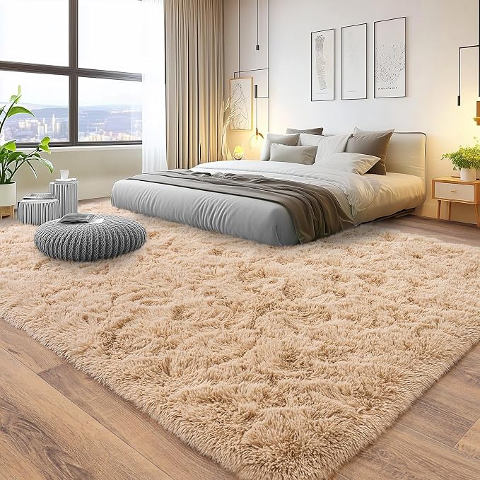 Pionblank 8x10 Rug for Living Room, Fuzzy Plush Large Area Rug, Fluffy Modern - Image 2