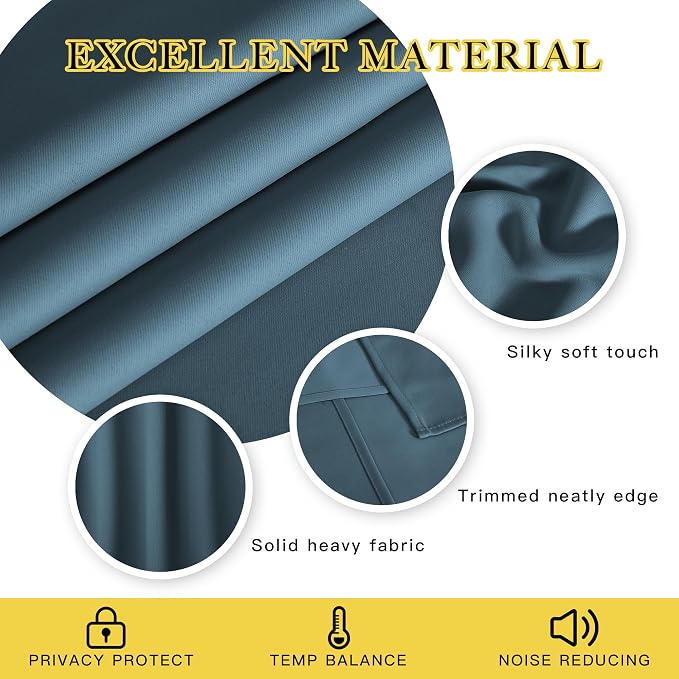 NICETOWN Blackout Room Divider Curtains - Image 2