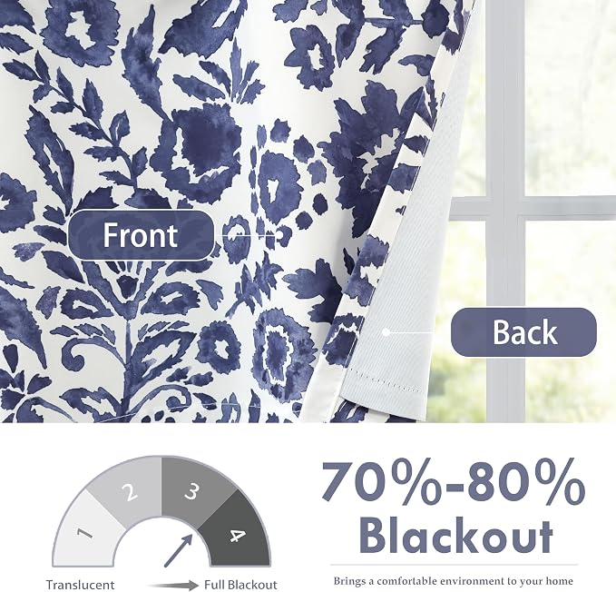 DriftAway Julia Lined Valance Double Layer Thermal Insulated Room Darkening - Image 6