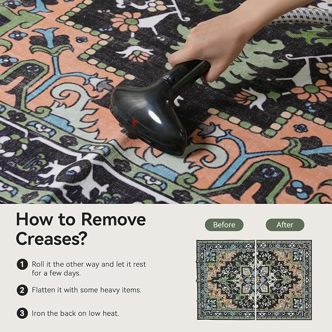Lofus 6x9 Washable Area Rugs, Large Area Rug - Image 7