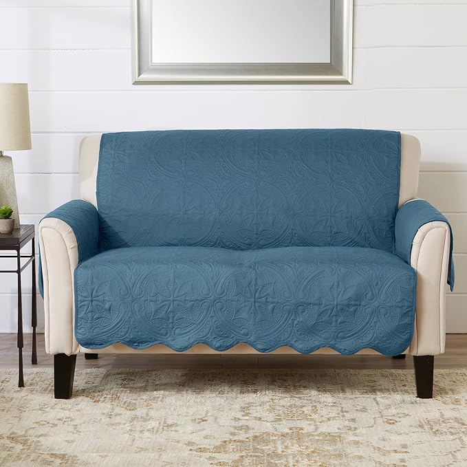 Great Bay Home Reversible Loveseat Cover by GreatBayHome