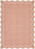 GarveeHome 5x7 Scalloped Area Rug Floral Washable Bedroom Living Room Rug | by GarveeHome