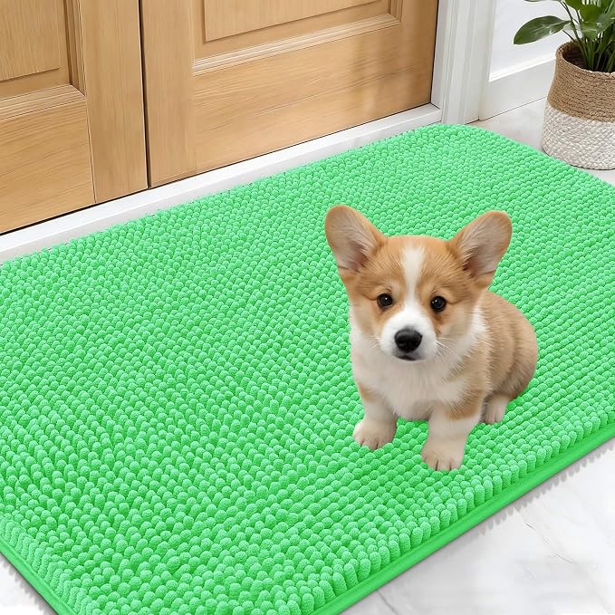OLANLY Dog Door Mat for Muddy Paws 24x16, Absorbs Moisture and Dirt, Absorbent by OLANLY