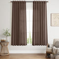 Cappuccino Curtains 63 Inches Long 2 Panel Sets by Nanspring