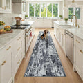 Washable Area Rugs 2x9 Non-Slip Modern Abstract Soft by RELEANY