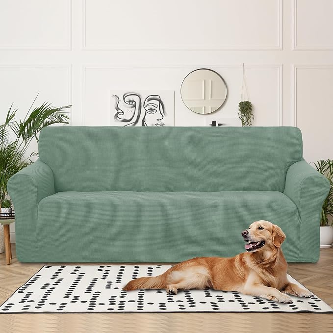 U-NICE HOME 4 Seater Stretch Couch Cover Sofa Cover Washable Sofa Slipcover - Image 2