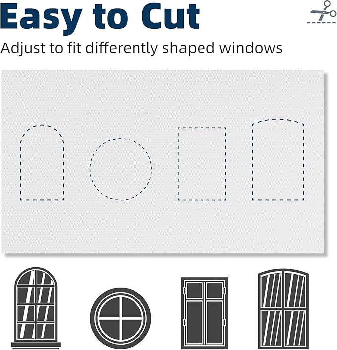 NIGHTON Portable Blackout Curtains 120"×59", Strong Hook and Loop Tape Strips - Image 5