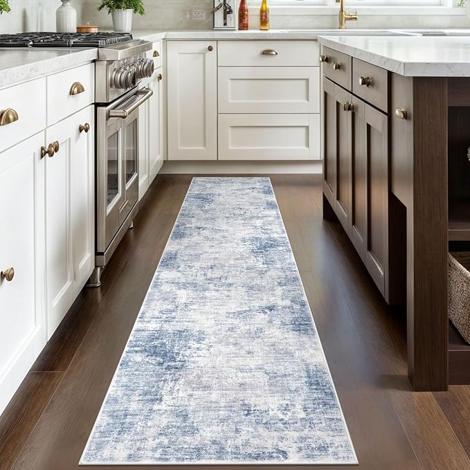 IOHOUZE Abstract Runner Rug 2x8 Ft Washable Runners - Image 2