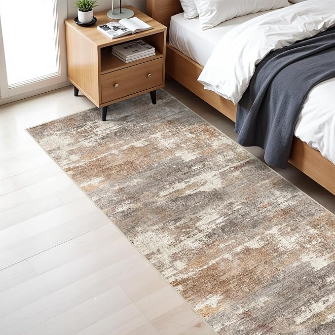 3x7 Washable Kitchen Runner Rug: Modern Abstract Runners - Image 8