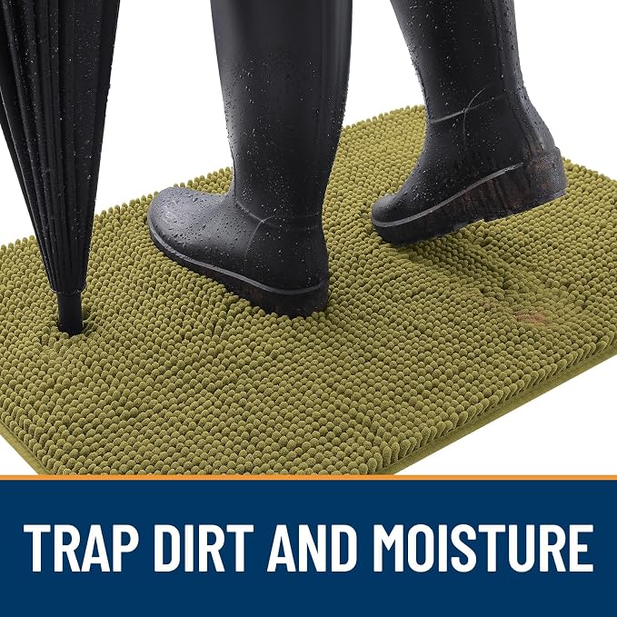 OLANLY Dog Door Mat for Muddy Paws 36x24, Absorbs Moisture and Dirt, Absorbent - Image 2