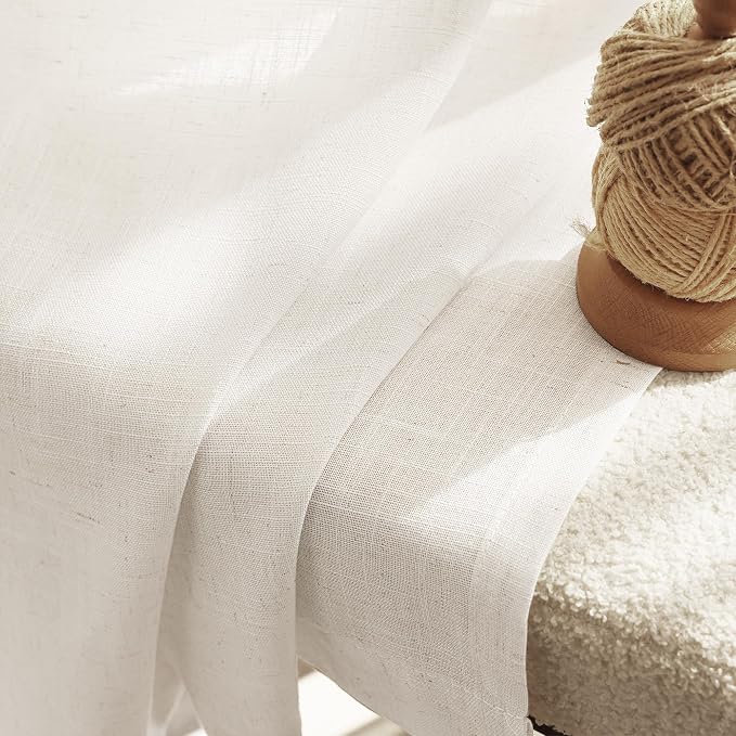 Extra Long 120 inch Curtains Linen Blend - Image 3
