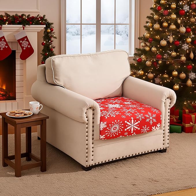 Smiry Printed Couch Cushion Covers, Stretch Soft Couch Covers - Image 2