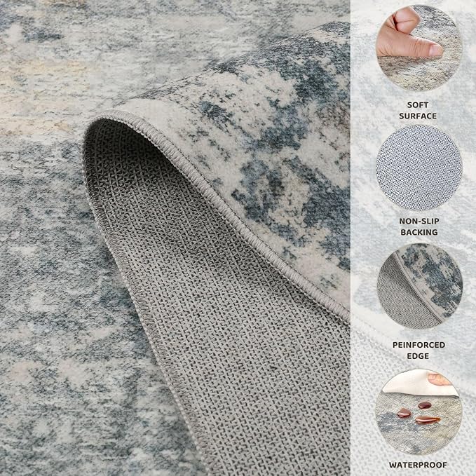 UERMEI 3x5 Area Rug Living Room Rugs - Image 7