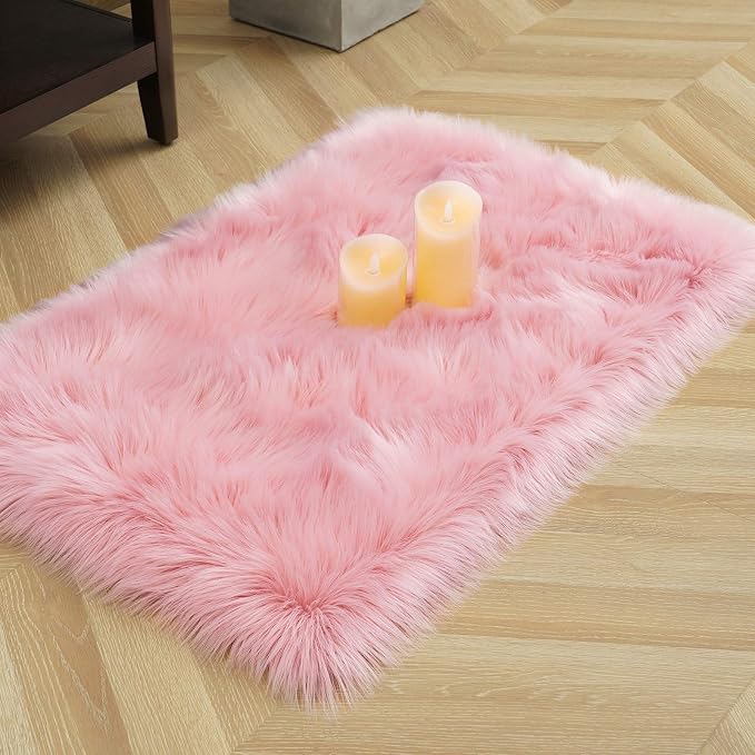 LOCHAS Soft Fluffy Faux Fur Rugs - Image 4